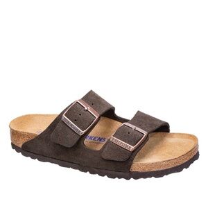 Birkenstock Dark Brown Suede Sandals